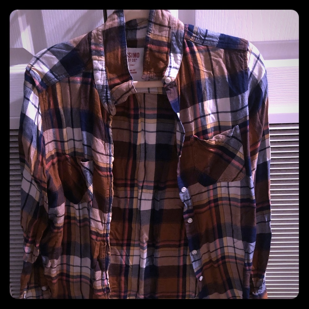 Plaid button down